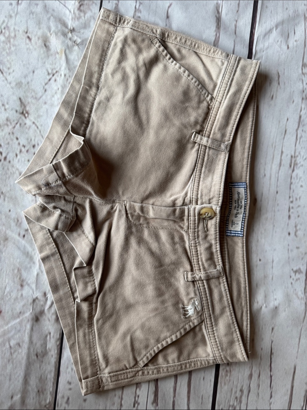 Abercrombie & Fitch Beige/Tan Women's Cotton Shorts
